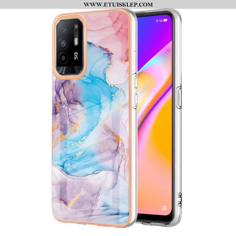 Etui do Oppo A94 5G Pastelowy Marmur